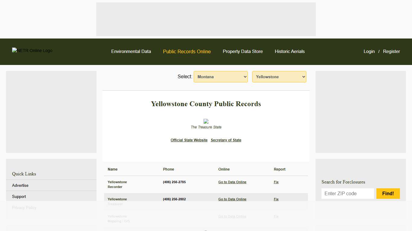 NETR Online • Yellowstone • Yellowstone Public Records, Search Yellowstone Records, Yellowstone Property Tax, Montana Property Search, Montana Assessor